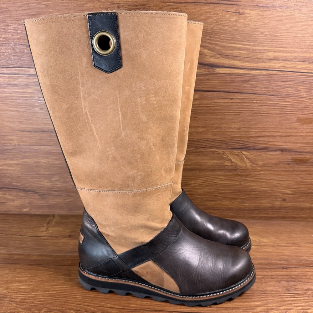 SOREL Wicked Workboot Tall Suede & Leather Riding Boots Women’s Size 9 Shoes